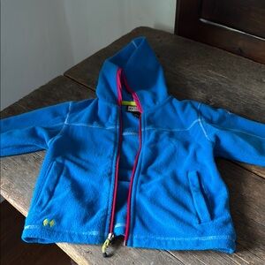 Double Diamond fleece hoodie with tassels 3T⛷️❄️💙